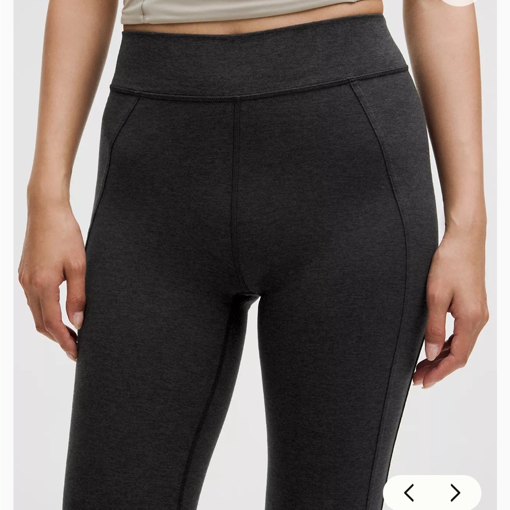 Lululemon Soft Sueded Split Hem Mini Flare Leggings - Picture 5 of 6